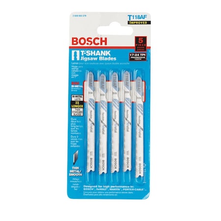 Aceds 3 in. 24T NFM Jig Saw Blade, 5PK 2093508